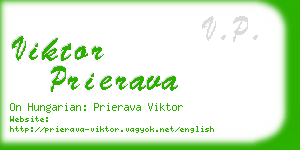 viktor prierava business card